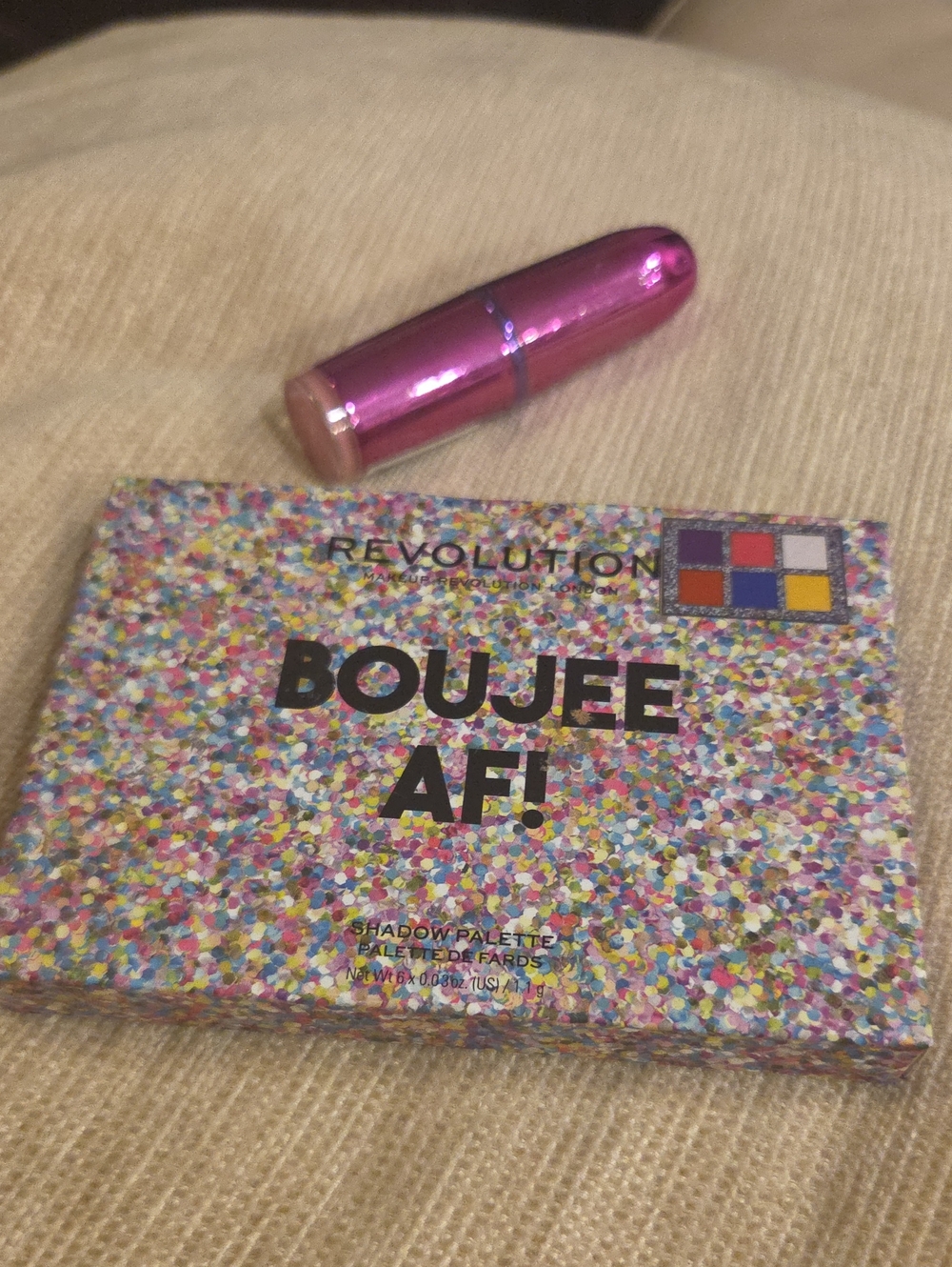Revolution Boujee AF! Eyeshadow Palette  And Lipstick N Baby Doll New SEALED